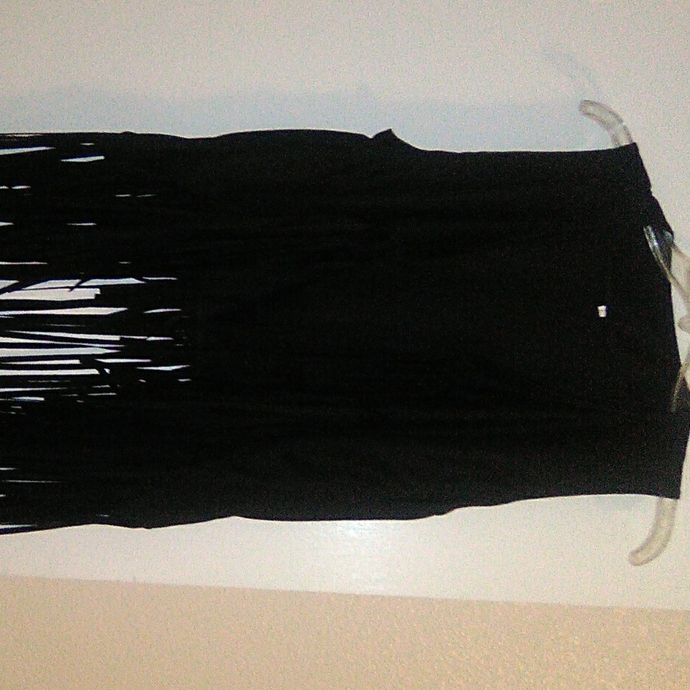 Black fringe vest